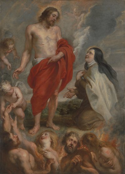 Saint Teresa of Ávila Interceding for Bernardino de Mendoza in Purgatory by Peter Paul Rubens