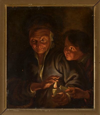 Old Woman and Boy with a Candle by Peter Paul Rubens