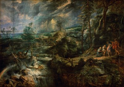 Stormy Landscape with Philemon and Baucis by Peter Paul Rubens