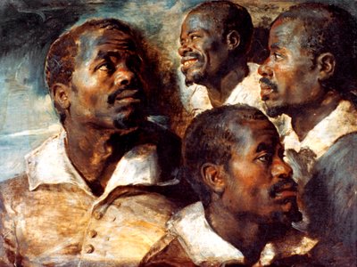Studies of the Head of a black by Peter Paul Rubens