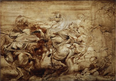 Study for the lion hunt by Peter Paul Rubens