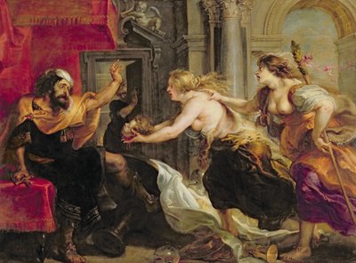Tereus confronted with the head of his son Itylus, 1637 by Peter Paul Rubens