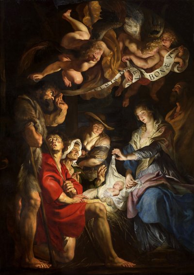 The Adoration of the Shepherds, ca 1608 by Peter Paul Rubens