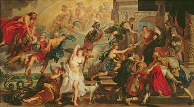 The Apotheosis of Henri IV and the Proclamation of the Regency of Marie de Medici, 1622-25 by Peter Paul Rubens