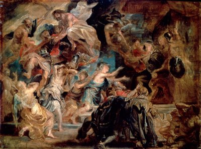 The Death of Henry IV and the Proclamation of the Regency by Peter Paul Rubens