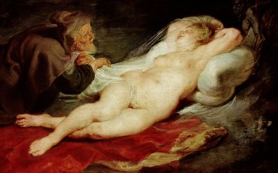 The Hermit and the Sleeping Angelica by Peter Paul Rubens