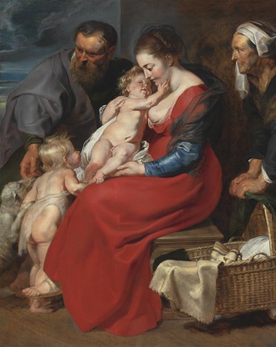 The Holy Family with Saints Elizabeth and John the Baptist by Peter Paul Rubens