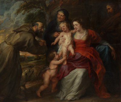 The Holy Family with Saints Francis and Anne and the Infant Saint John the Baptist by Peter Paul Rubens