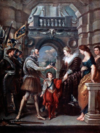 The Medici Cycle: Henri IV leaving for the war in Germany, 20th March 1610 by Peter Paul Rubens