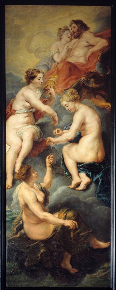 The Parques spinning the destiny of Mary of Medicis by Peter Paul Rubens
