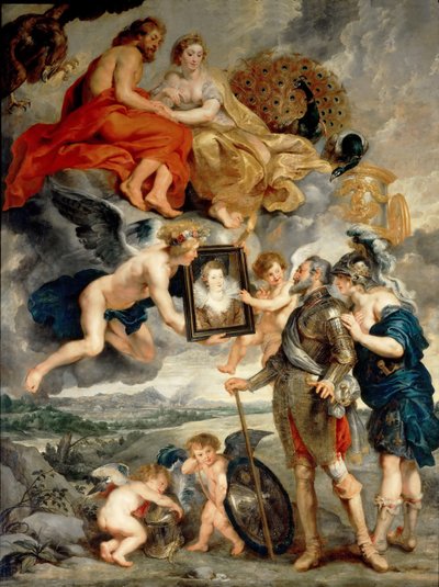 The Presentation of Her Portrait to Henry IV (The Marie de Medici Cycle) by Peter Paul Rubens