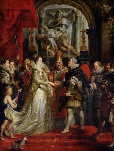 The Proxy Marriage of Marie de Medici and Henri IV 5th October 1600 by Peter Paul Rubens