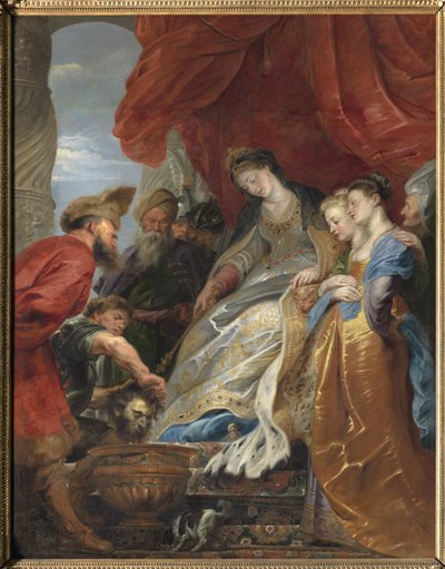 The Queen of the Scythian Thomyris Plunges the Head of Cyrus the Great in a Vase Filled with Blood to Avenge Her Son by Peter Paul Rubens