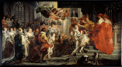 The Coronation of Mary of Medicis by Peter Paul Rubens