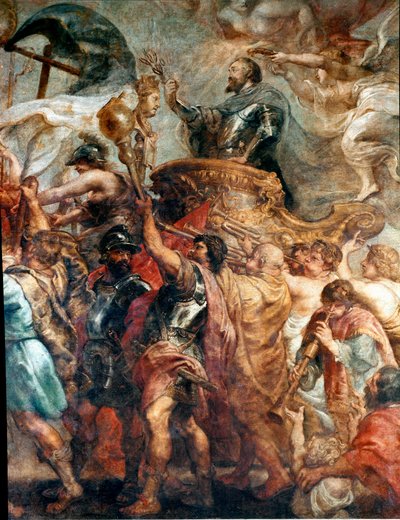 The Triumphal Entrance of Henri IV in Paris (Detail) by Peter Paul Rubens