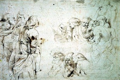 Three Groups of Apostles at the Last Supper by Peter Paul Rubens