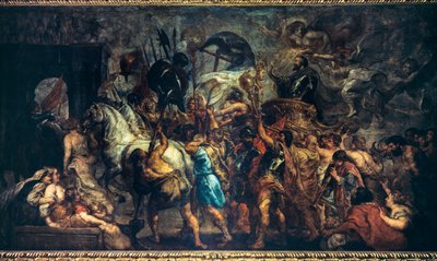 Triumphal entry of Henri IV in Paris by Peter Paul Rubens