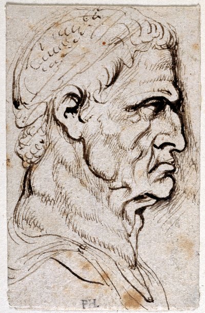 Vespasian, from Ten Drawings of Eight of the First Twelve Caesars by Peter Paul Rubens