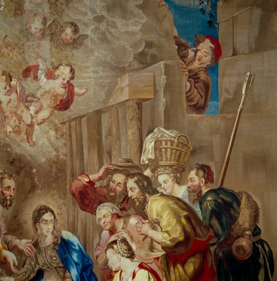 Adoration of the Christ Child (Detail) by Peter Paul after Rubens