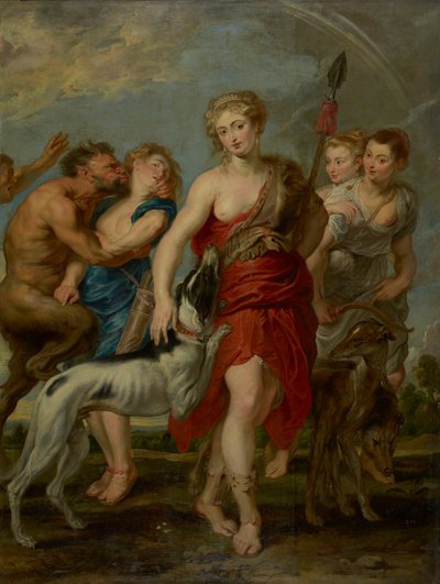 Diana and Her Nymphs on the Hunt, 1627-8 by Peter Paul studio of Rubens