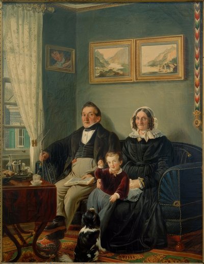 Johann Peter Keuchen and Sophie Karoline Keuchen by Peter Schwingen