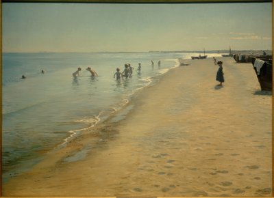 Summer Day at the South Beach of Skagen by Peder Severin Krøyer