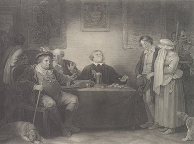 The Seven Ages, Fifth Age: The Justice, first published 1801, reissued 1852 by Peter Simon