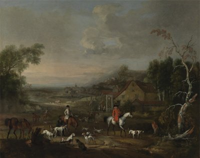 The Reverend Jemmet Browne at a Meet of Foxhounds by Peter Tillemans