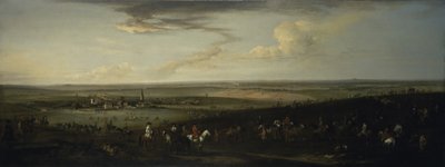 View of old Newmarket with the Watering Course on Warren Hill by Peter Tillemans