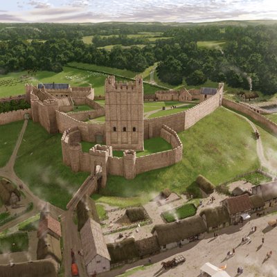 Richmond Castle, Richmond, Richmondshire, North Yorkshire by Peter Urmston