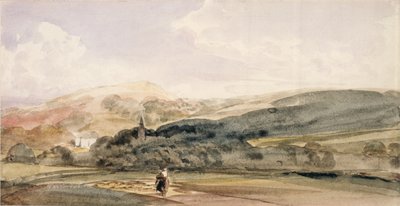 A Landscape with Figures at Malvern by Peter de Wint