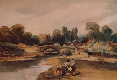 A Village on a River, c1824 by Peter de Wint