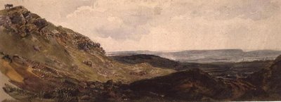 Middleham in Wensleydale by Peter de Wint
