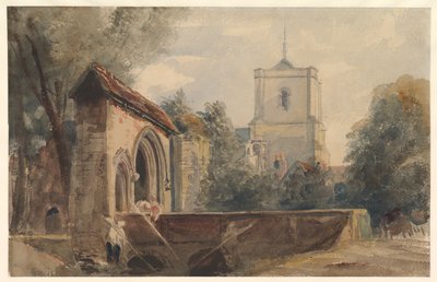 Waltham Abbey, Essex by Peter de Wint
