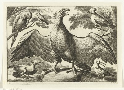 Eagle (Various Birds series) by Peter van Liesebetten