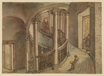 Belvedere Staircase, from Bramante