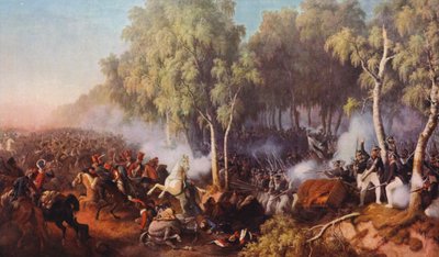 The Battle of Krasnoe by Peter von (after) Hess