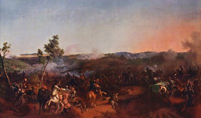 The Battle of Valoutine by Peter von (after) Hess