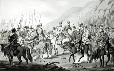 Different Tribes of Russian Cossacks in Marching Order, 1813 by Peter von Hess