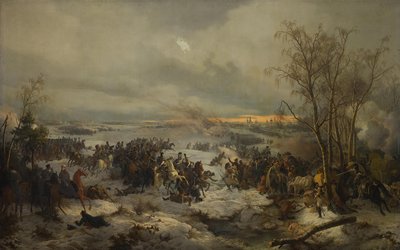 The Battle of Krasnoi on November 17, 1812 by Peter von Hess