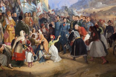 The Entrance of King Othon I of Greece to Athens by Peter von Hess