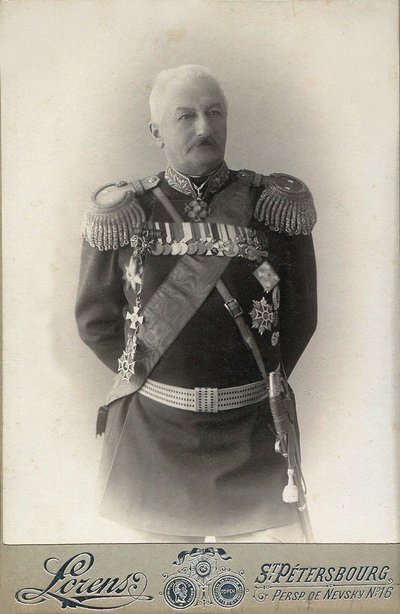 General Konstantin Pavlovich Prezhbyano 1840-1905, 1898 by Petersburg . Photo studio Alfred Lorens