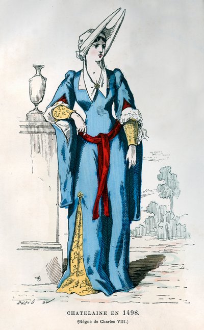 Lady of the Manor of the Time of Charles VIII of France by Petit