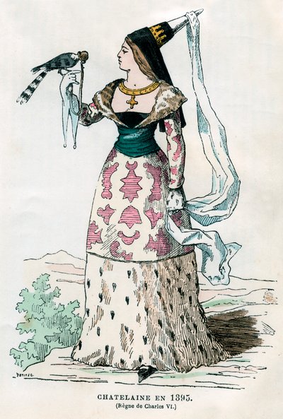 Lady of the manor of the time of Charles VI of France, 1395 by Petit