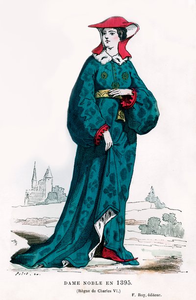 Noblewoman of the time of Charles VI of France by Petit