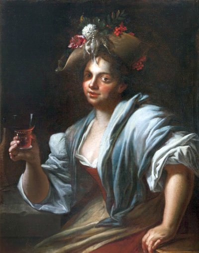 Girl with the Wine Glass by Petr Brandl