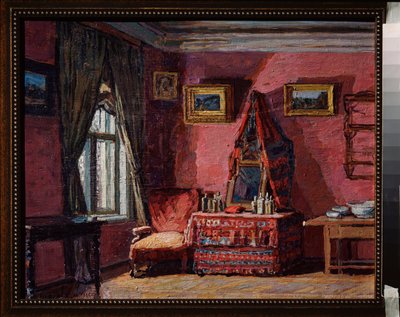 Bedroom in the House of Peter Ilich Tchaikovsky by Petr Ivanovic Petrovichev