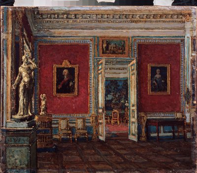 In the Kuskovo Palace by Petr Ivanovic Petrovichev