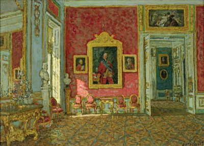 The Purple Drawing-Room in the Kuskovo Palace by Petr Ivanovic Petrovichev