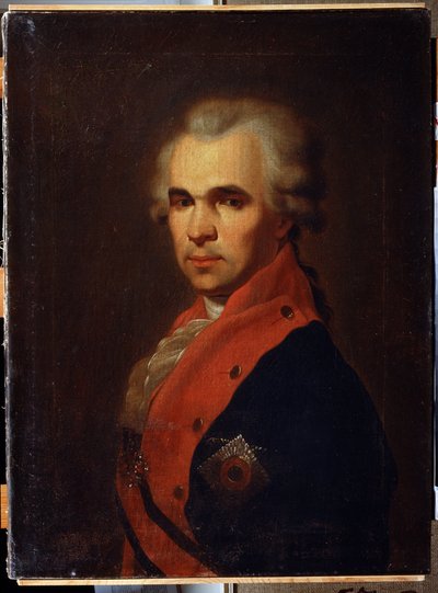 Portrait of the Secretary of State Vasily Popov by Petr Semenovich Drozhdin